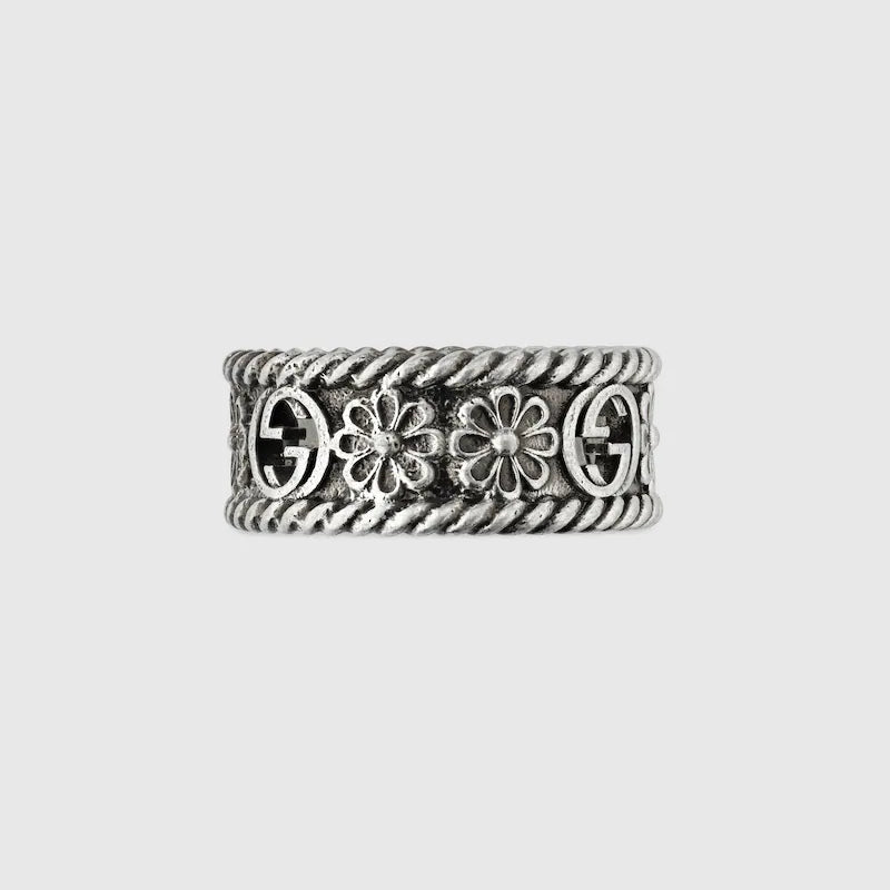 INTERLOCKING SILVER RING - Image 5
