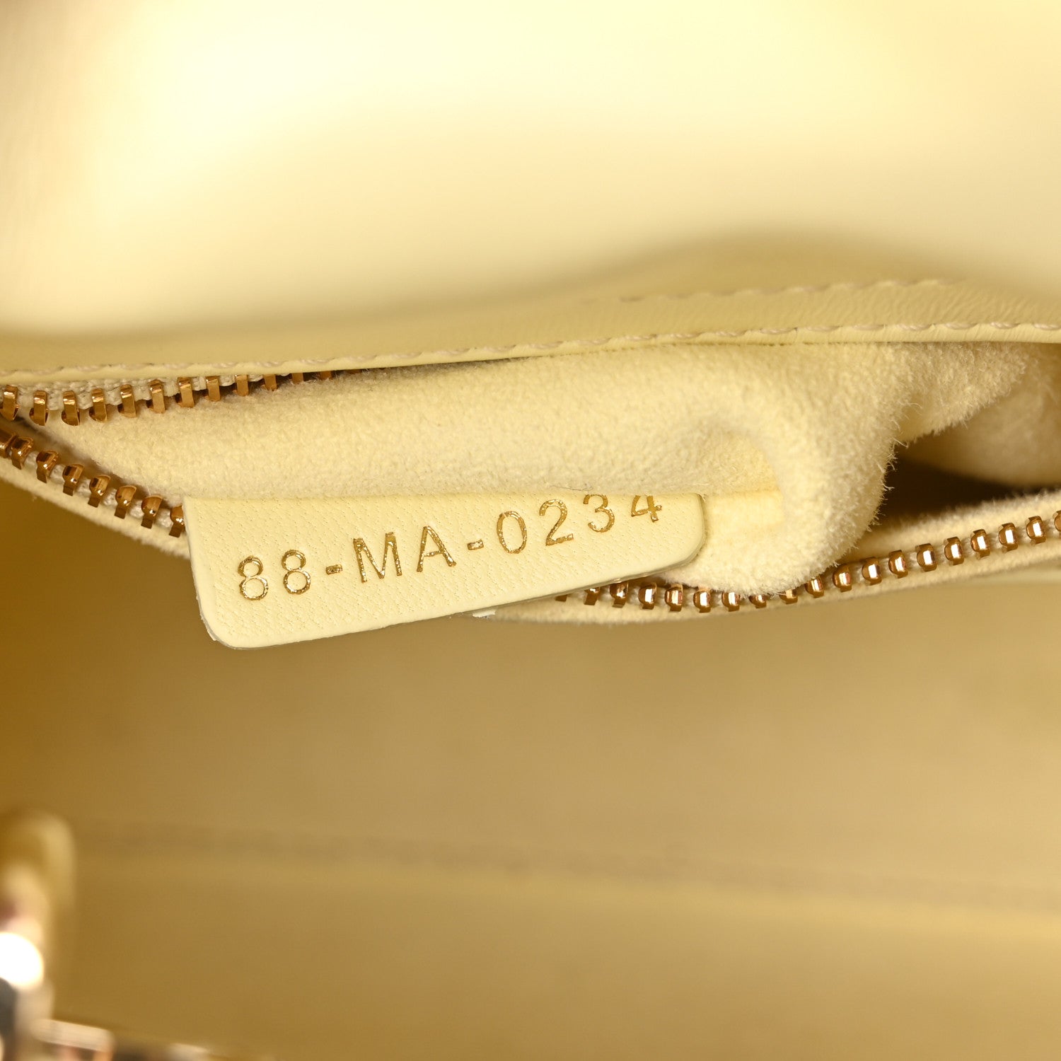 Lambskin Cannage Mini Lady Dior Soft Yellow - Image 7