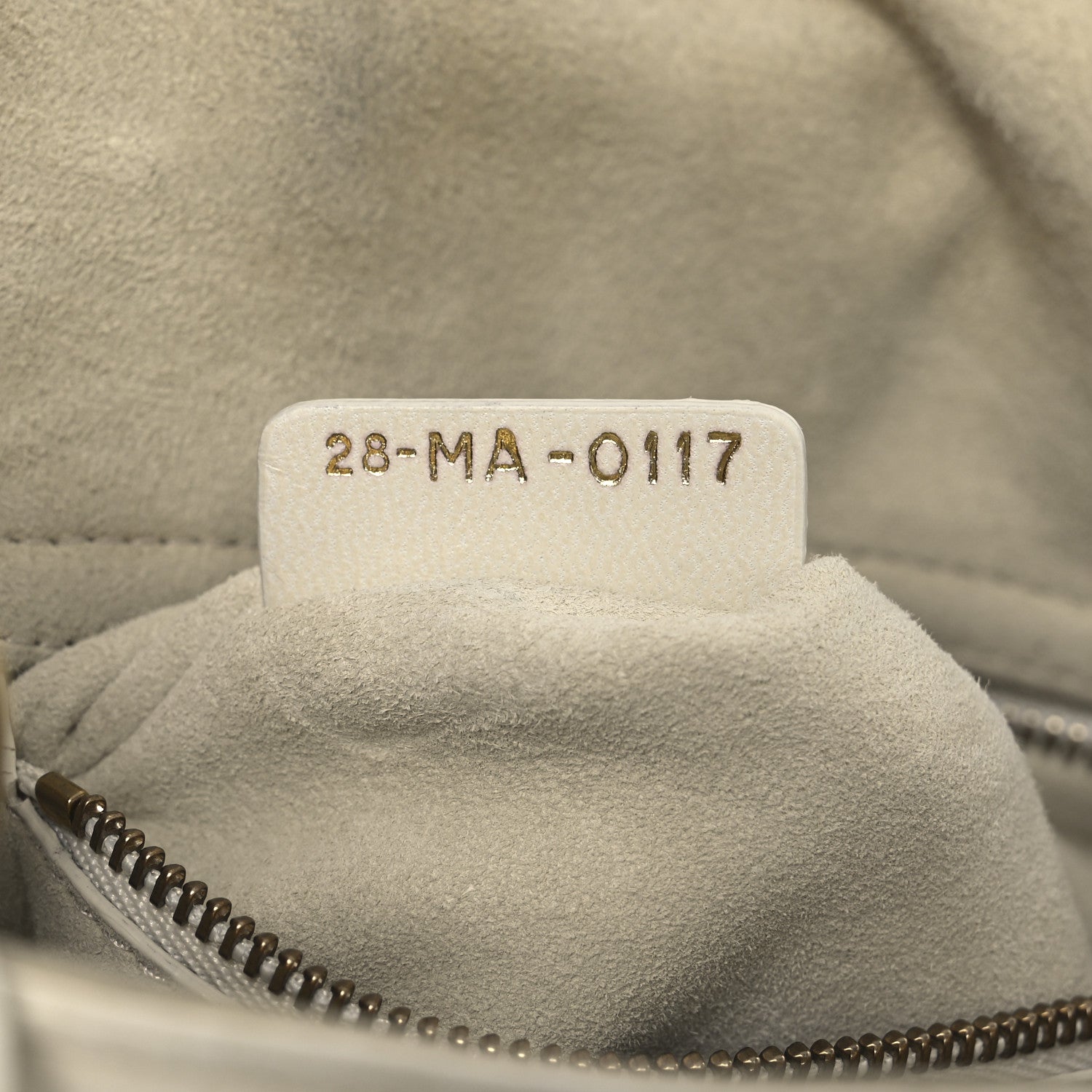 Calfskin Cannage Studded Small Supple Lady Dior White - Image 5