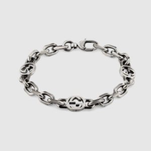 INTERLOCKING SILVER BRACELET