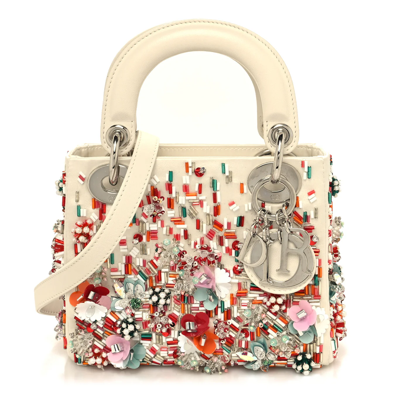 Dior Mini Beaded Embellished Satin Lady Dior