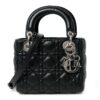 Lambskin Cannage Mini Lady Dior Black