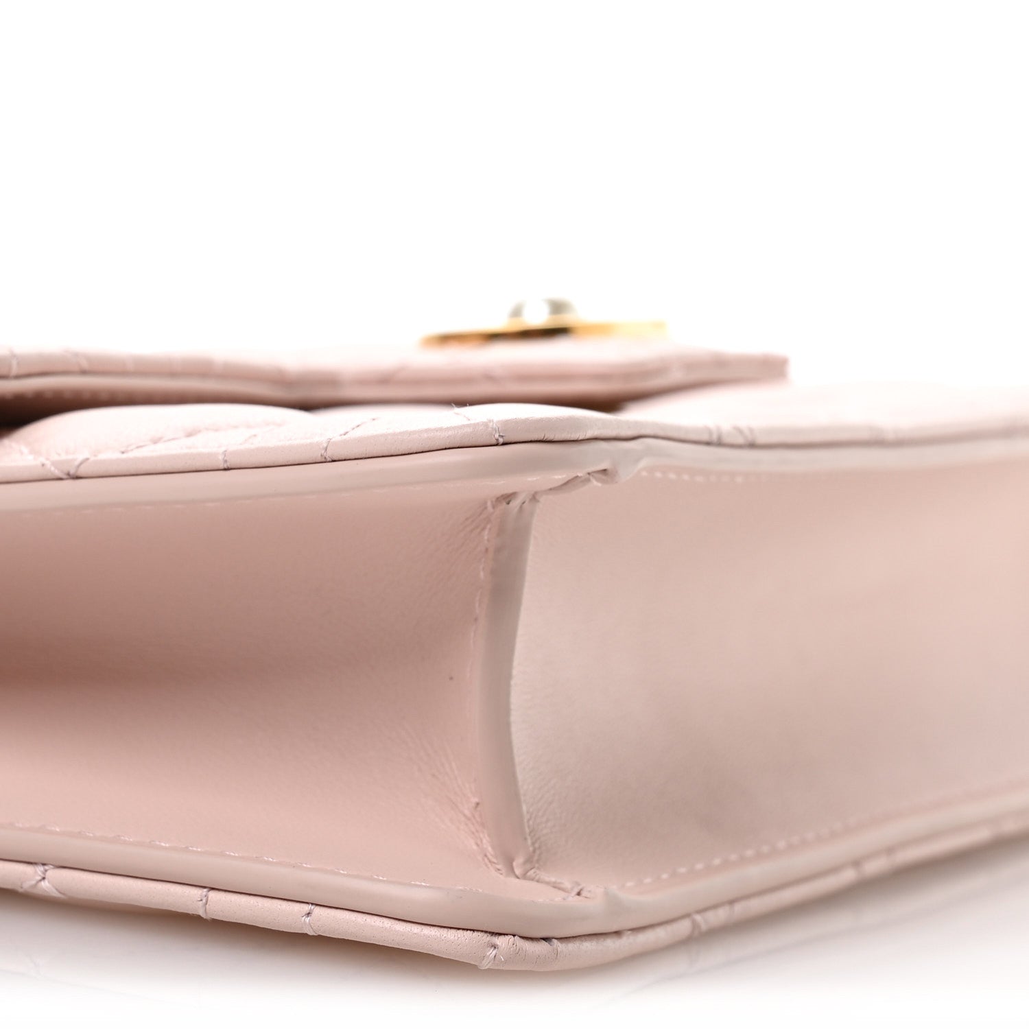 Lambskin Cannage Jolie Mini Bag Powder Pink - Image 7