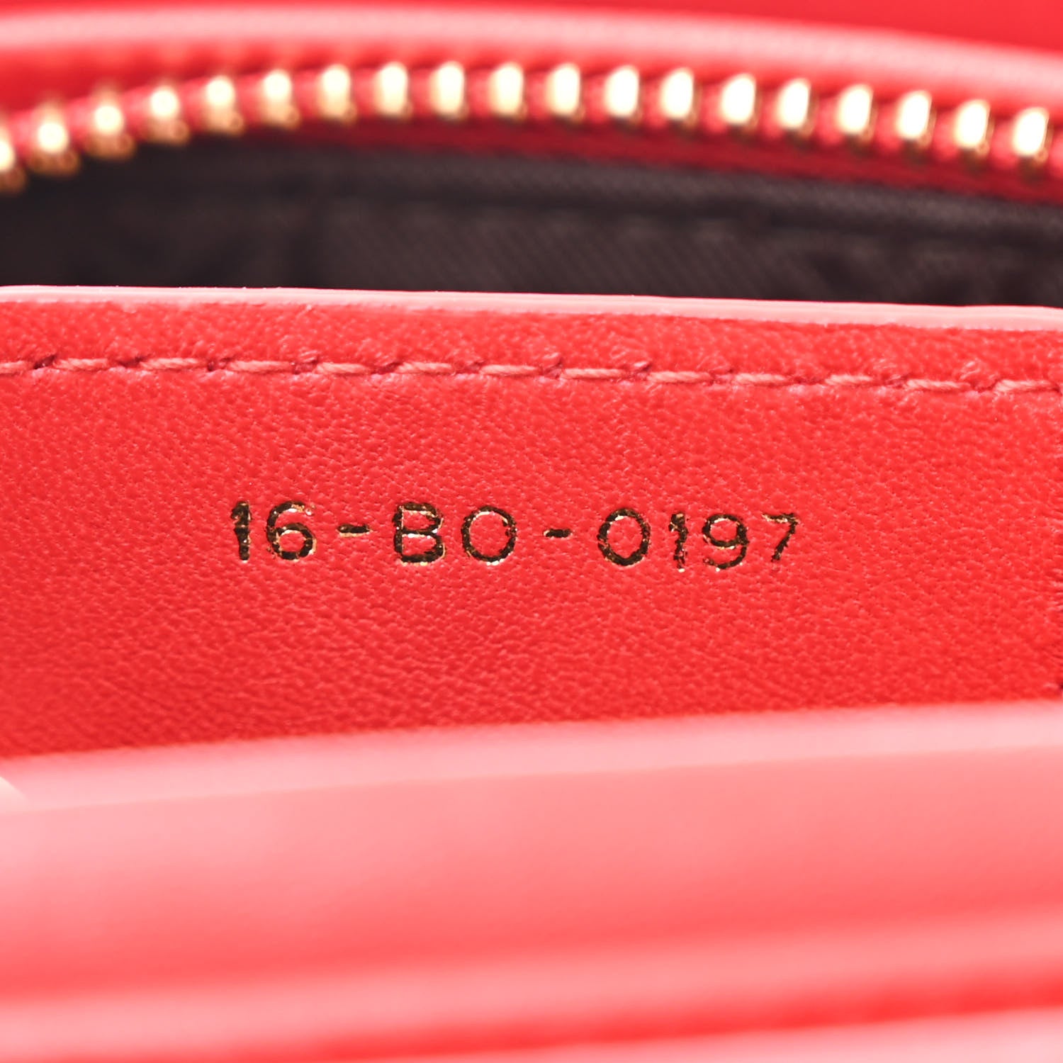 Lambskin Cannage Medium Lady Dior Red - Image 6