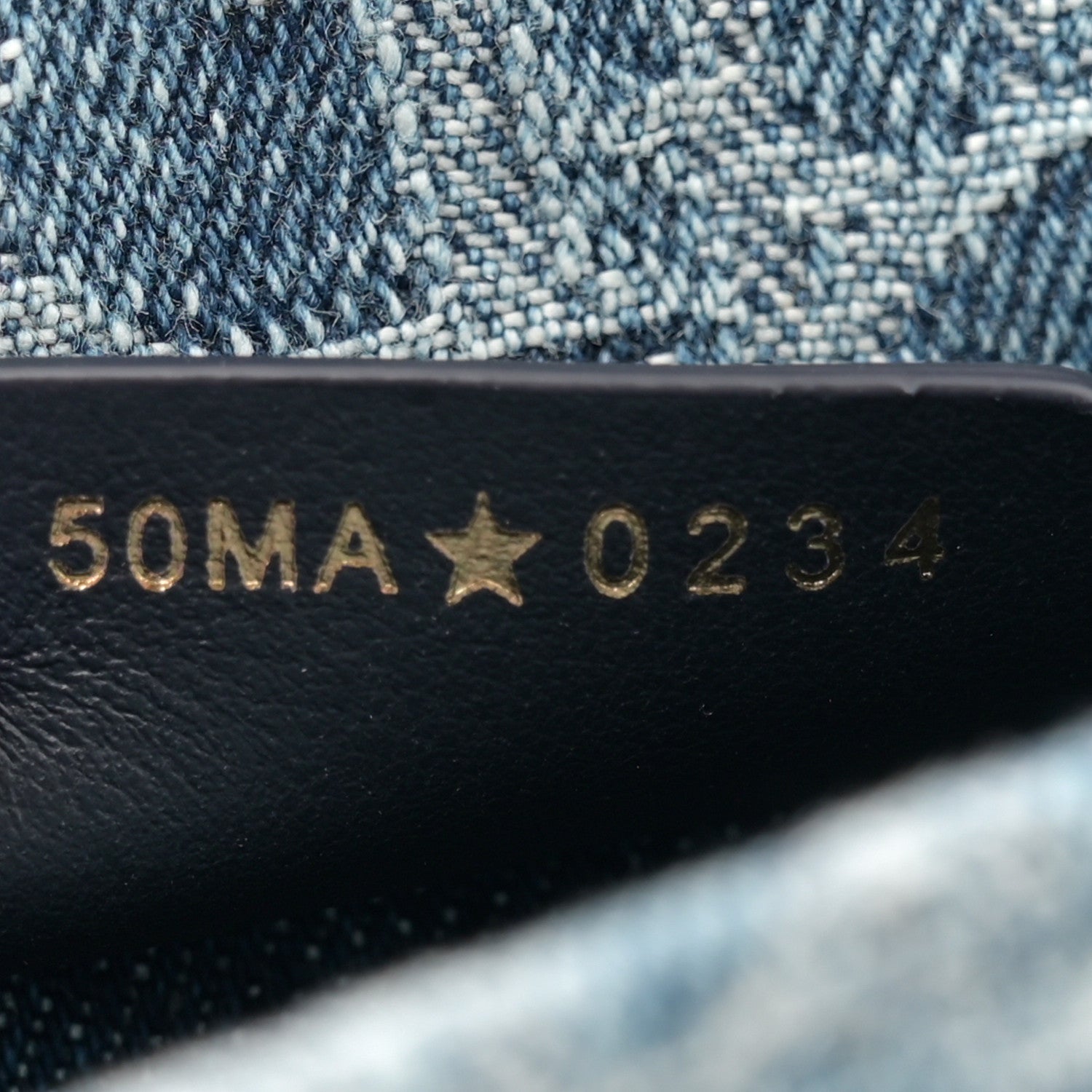 Denim Oblique Mini Book Tote With Strap Blue - Image 5