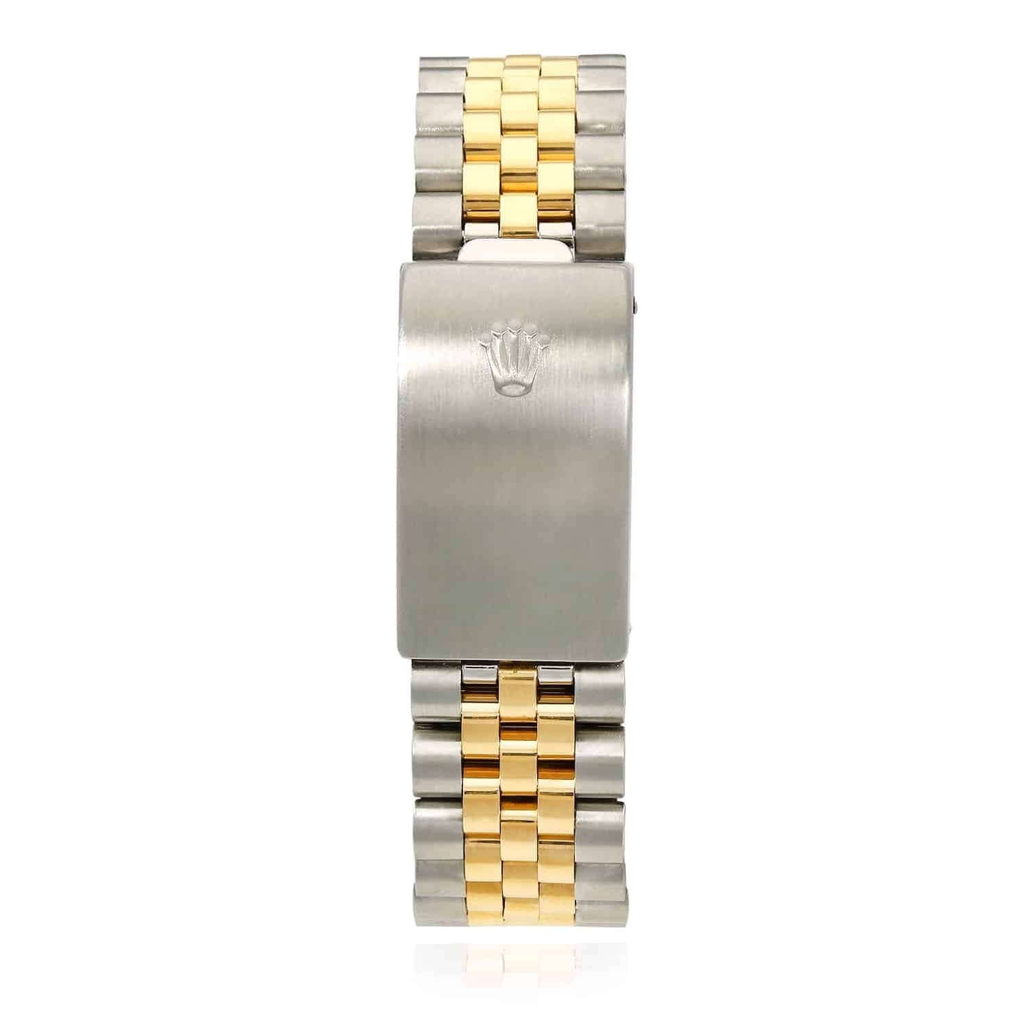 Rolex Datejust Jubilee Band Custom Diamond Bezel Green Emerald Dial 36mm Watch - Image 3