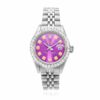 Rolex Datejust 26mm Custom Jubilee Band Diamond Bezel Purple Dial Watch