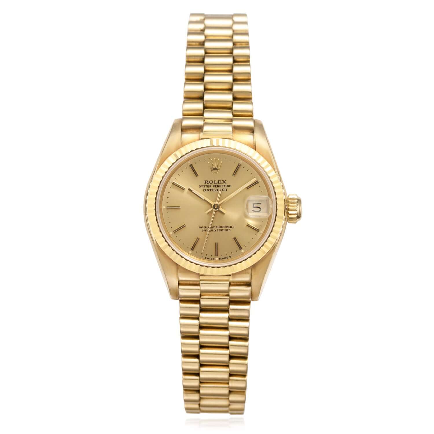 Rolex Datejust 31mm 68278 18K Gold Champagne Women's Watch