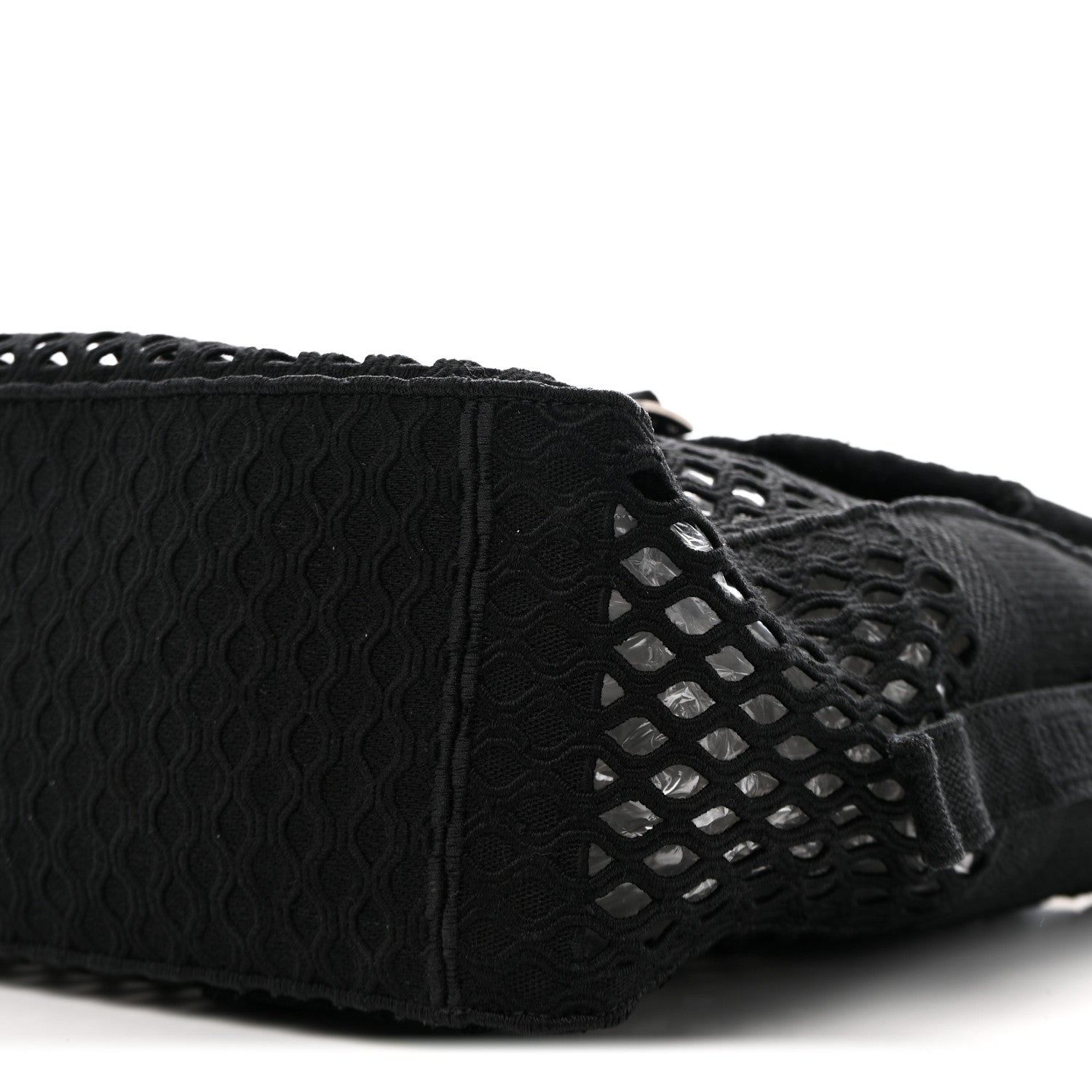 Canvas Embroidered Mesh Diorcamp Messenger Black - Image 9