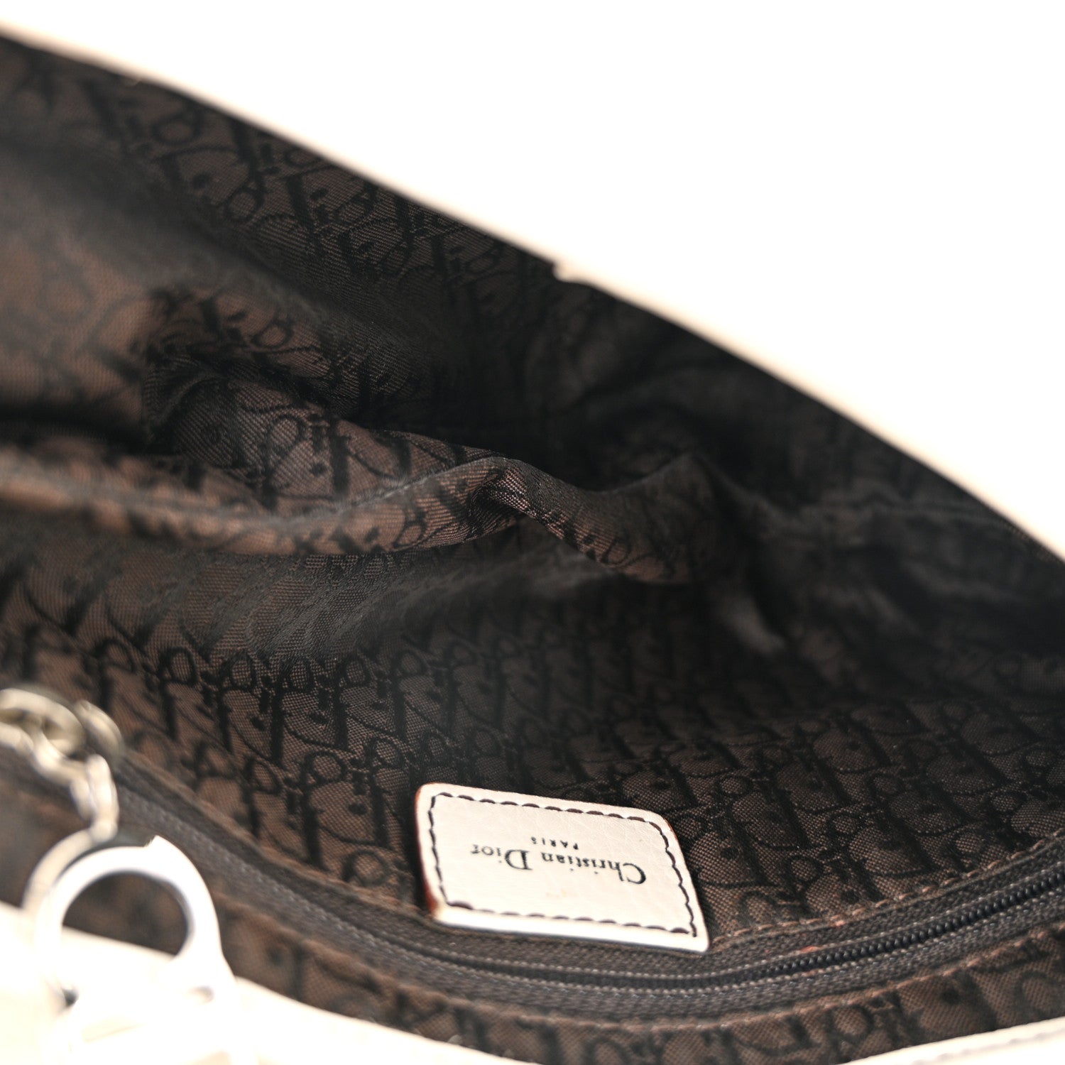 Calfskin Saddle Bag White - Image 5