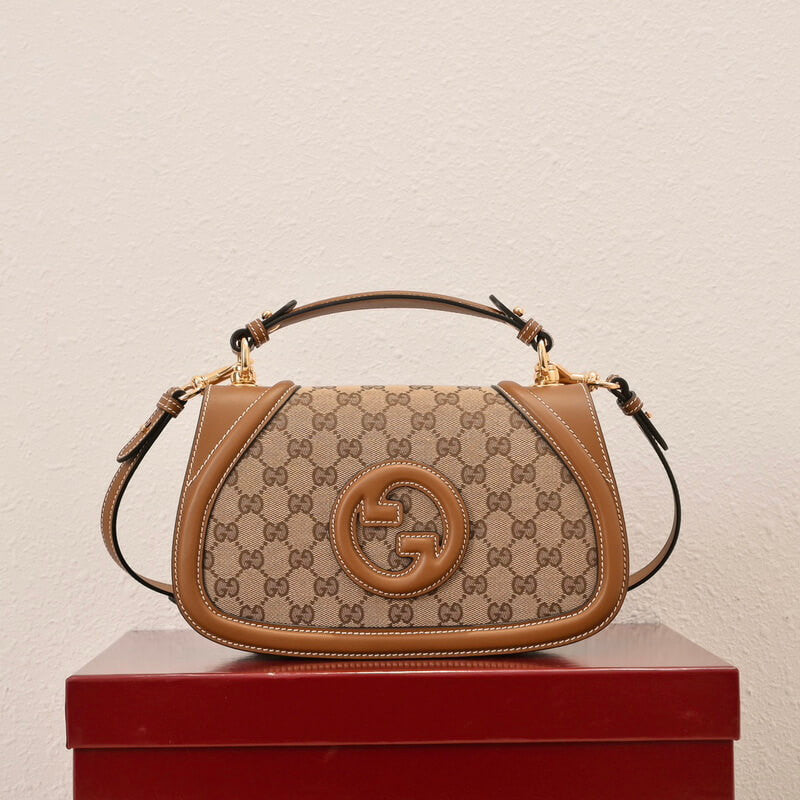 Gucci Blondie Brown Canvas 27x17cm - Image 12