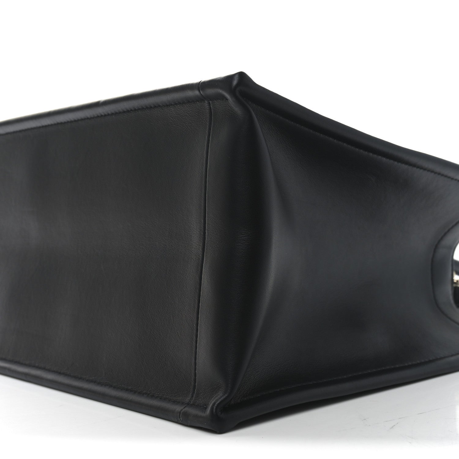 Calfskin Macro Cannage Medium Book Tote Black - Image 6