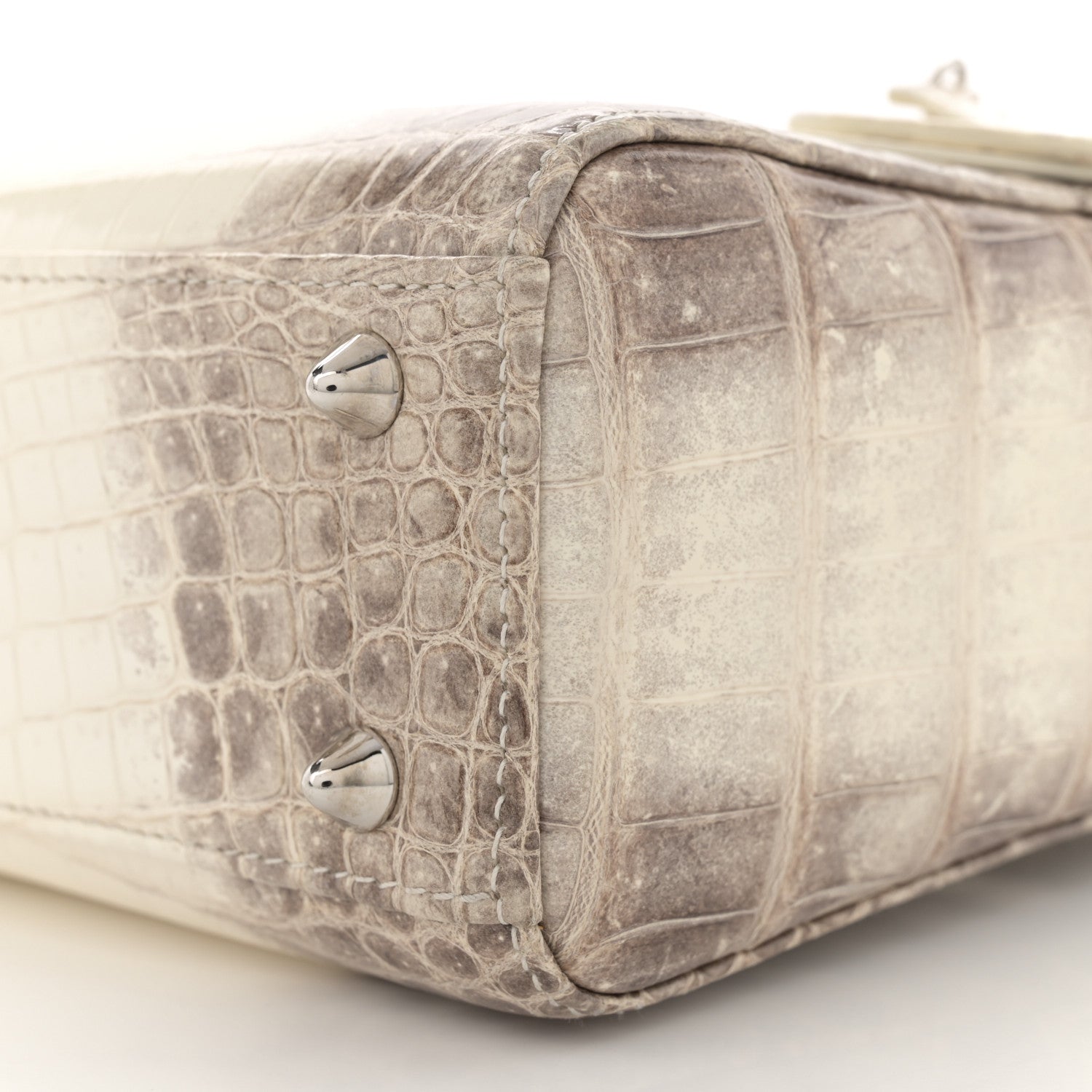 Niloticus Crocodile Himalaya Crystal Small Lady Dior White - Image 8