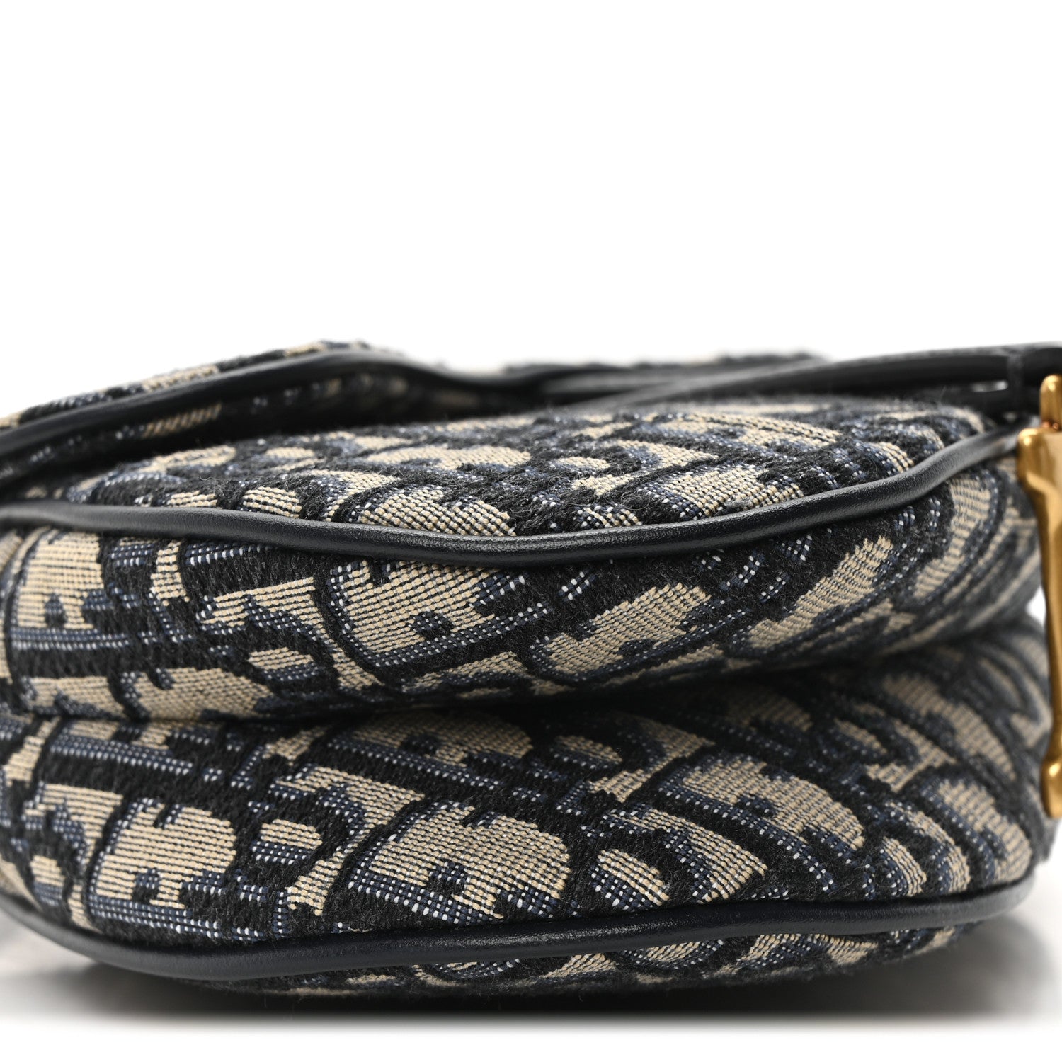 Oblique Mini Saddle Bag Blue - Image 6