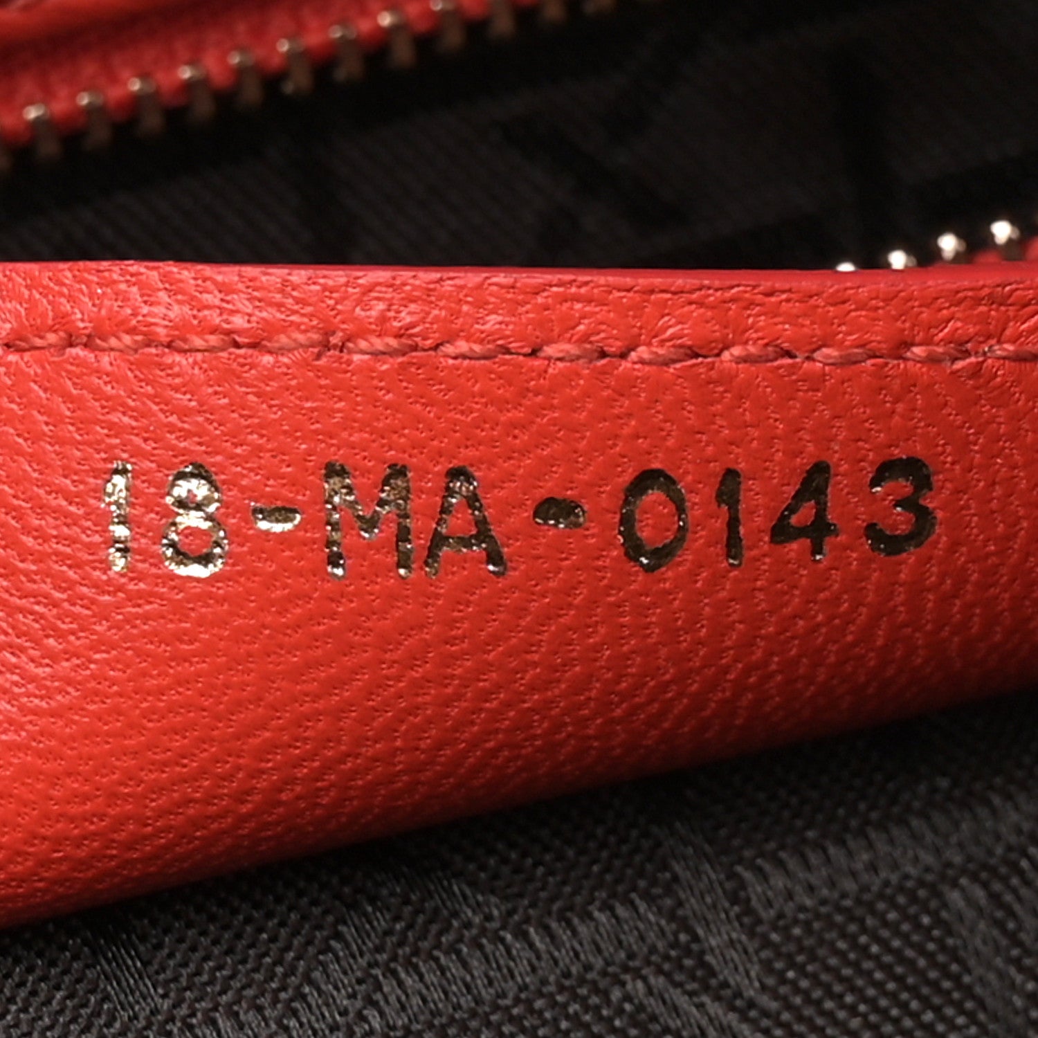 Lambskin Cannage Large Lady Dior Orange - Image 6