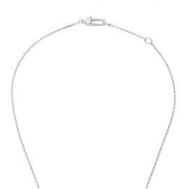 Sterling Silver Trademark Logo Square Pendant Necklace - Image 4