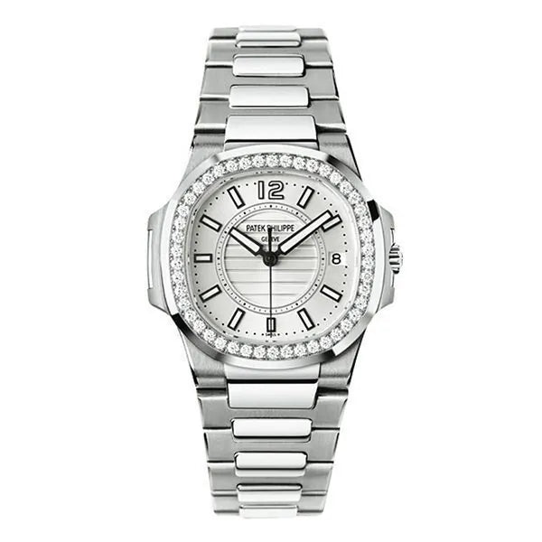 Nautilus 7010/1G-001 32Mm 18K White Gold Diamond-Set Bezel