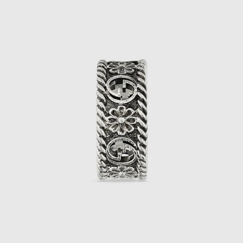 INTERLOCKING SILVER RING - Image 3