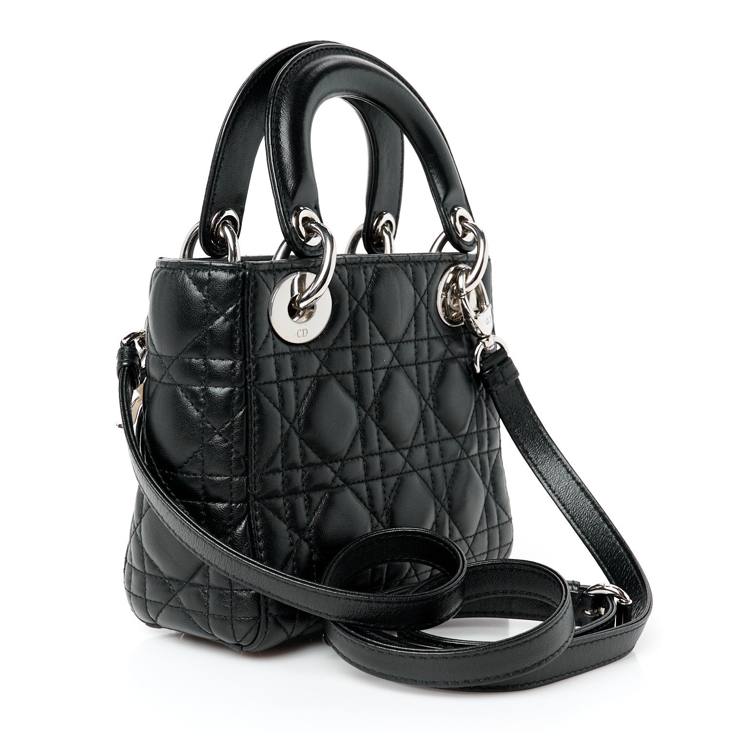 Lambskin Cannage Mini Lady Dior Black - Image 2