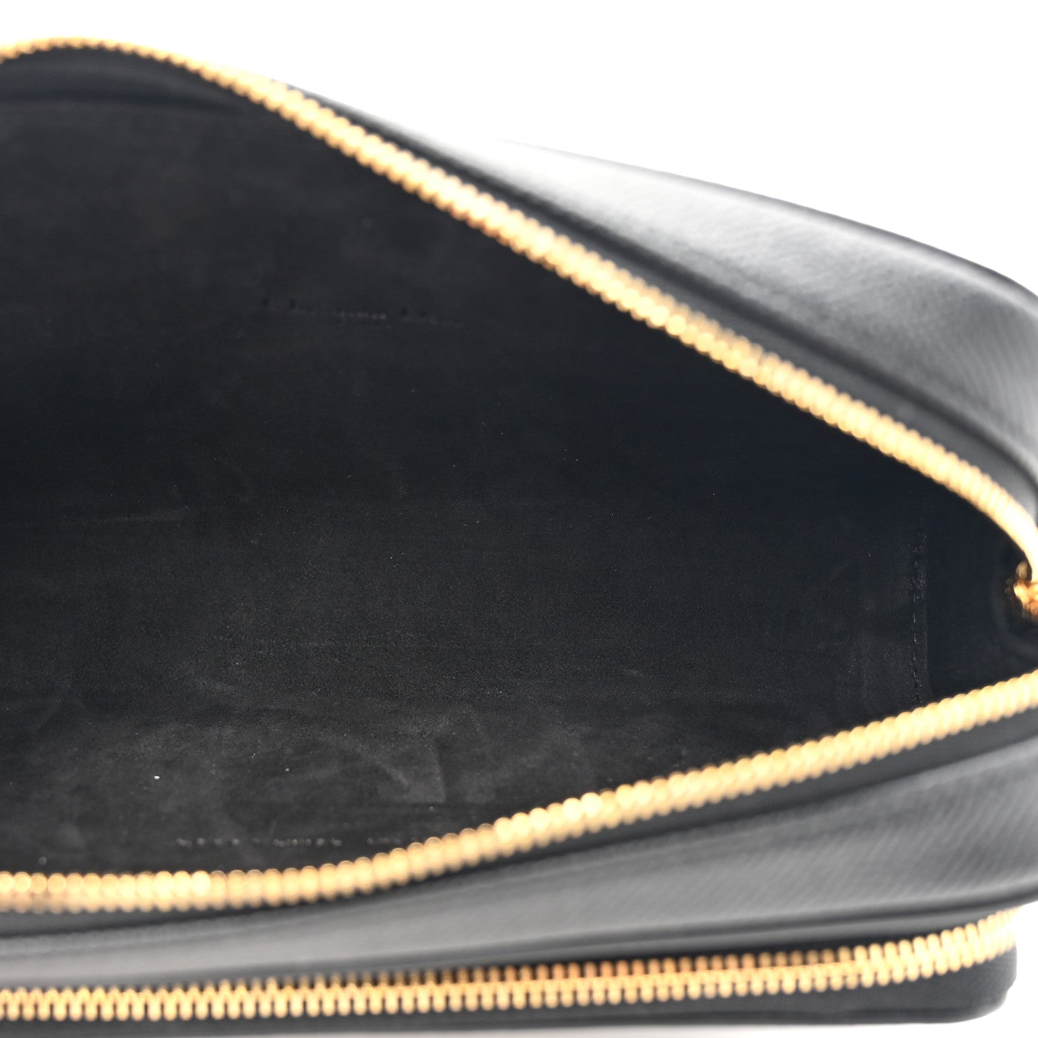 Grained Calfskin Caro Double Pouch Black - Image 5