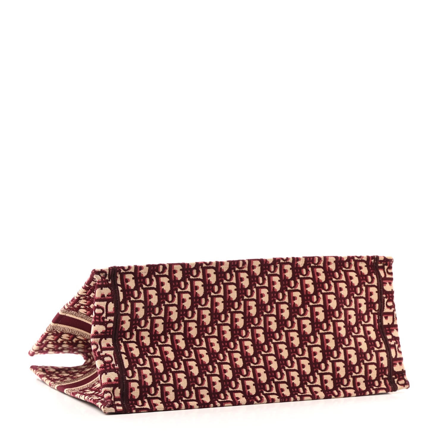 Oblique Large Book Tote Burgundy Multicolor - Image 4