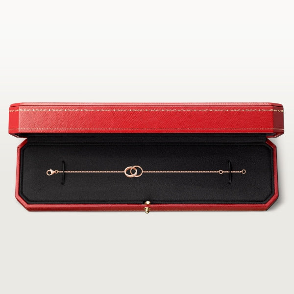 LOVE BRACELET, ON CHAIN, SEMI-PAVED - Image 4