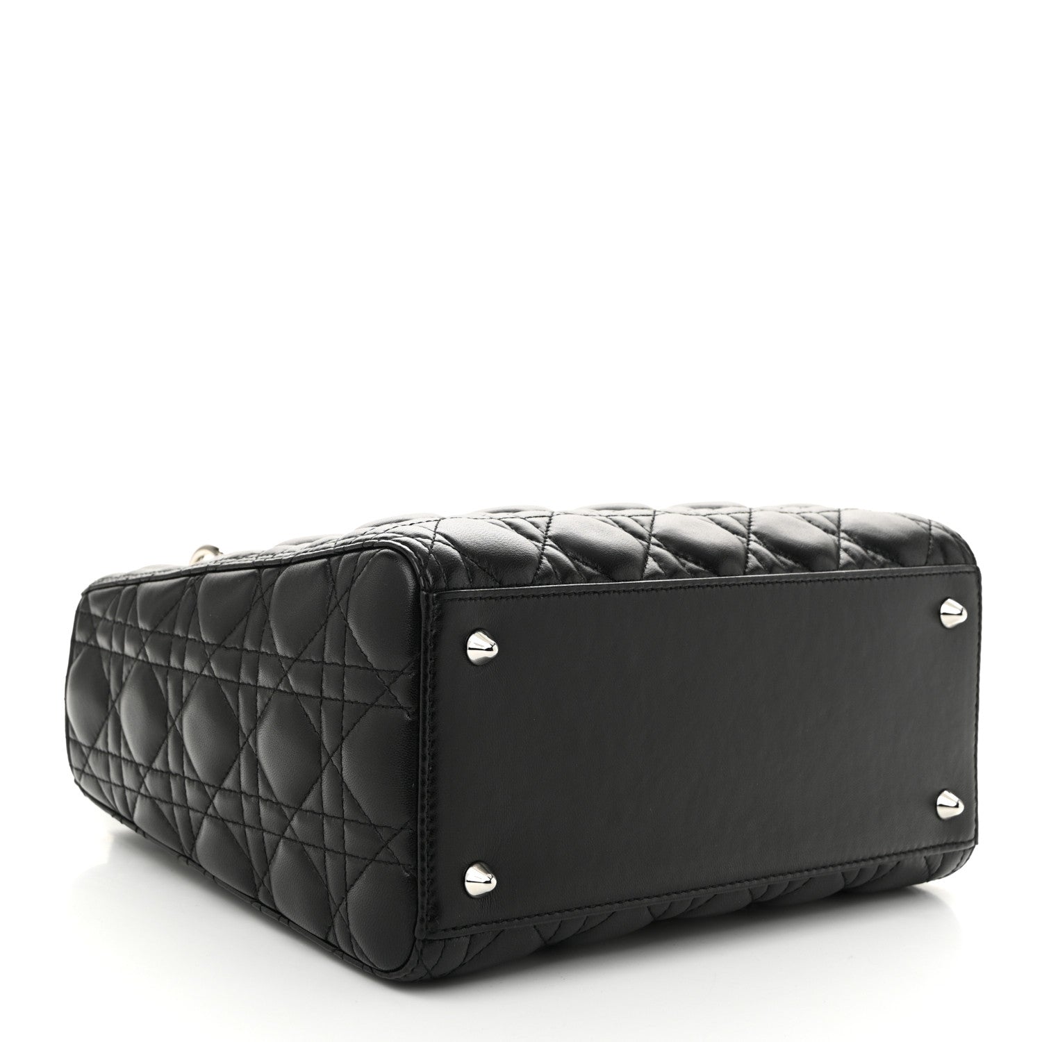 Lambskin Cannage Medium Lady Dior Black - Image 4