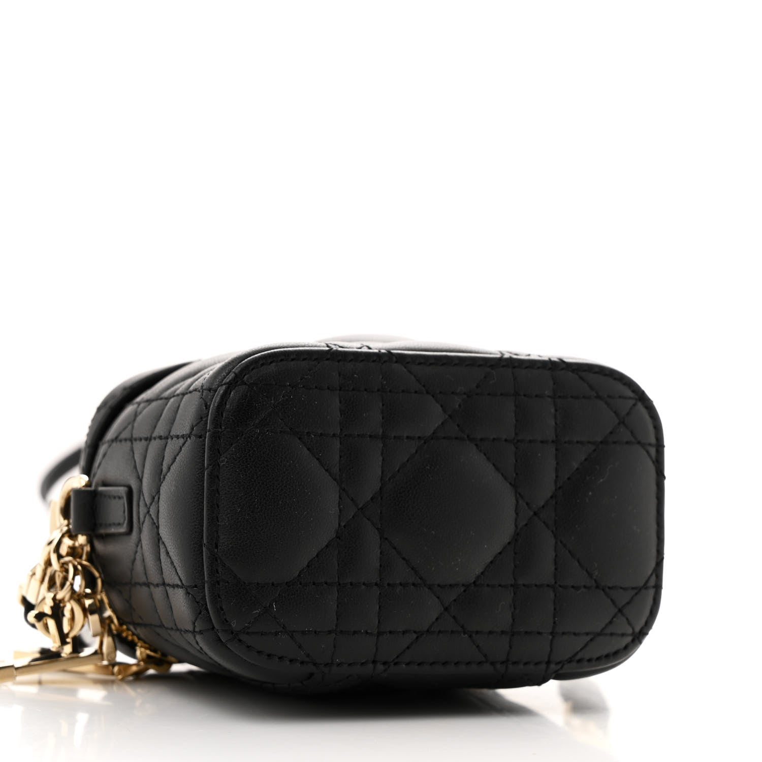 Lambskin Cannage Micro Lady Dior Vanity Case Black - Image 4