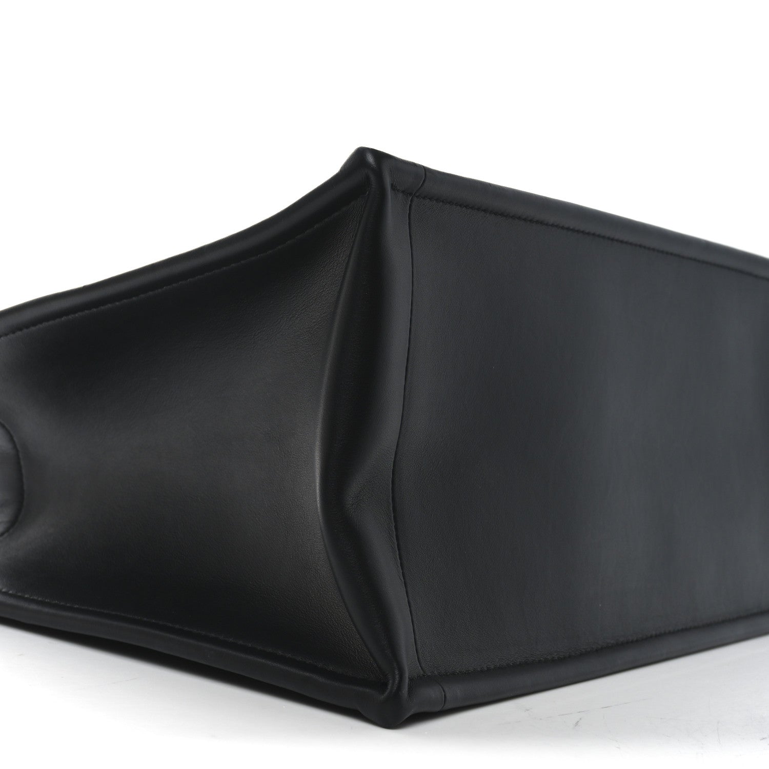 Calfskin Macro Cannage Medium Book Tote Black - Image 5