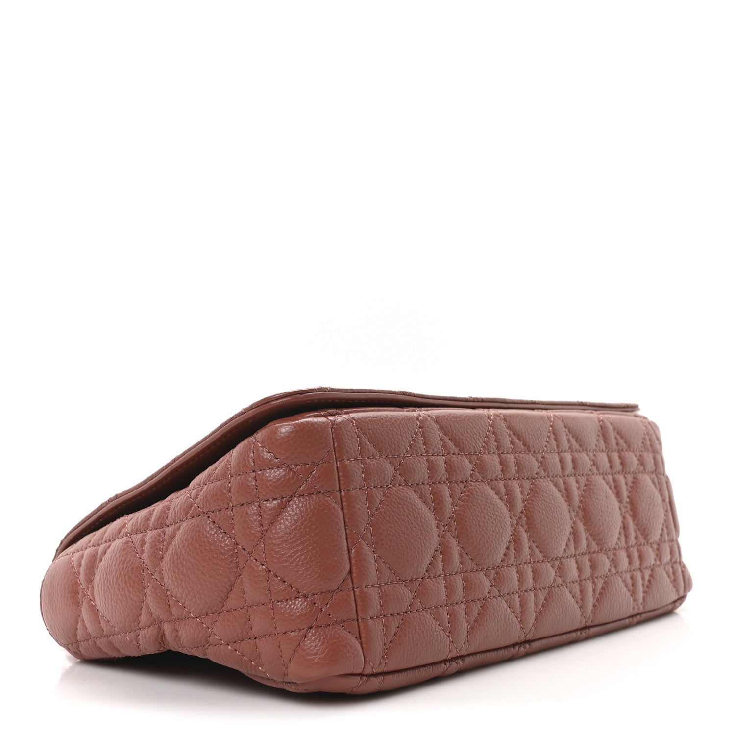 Calfskin Cannage Medium Caro Bag Rust - Image 4