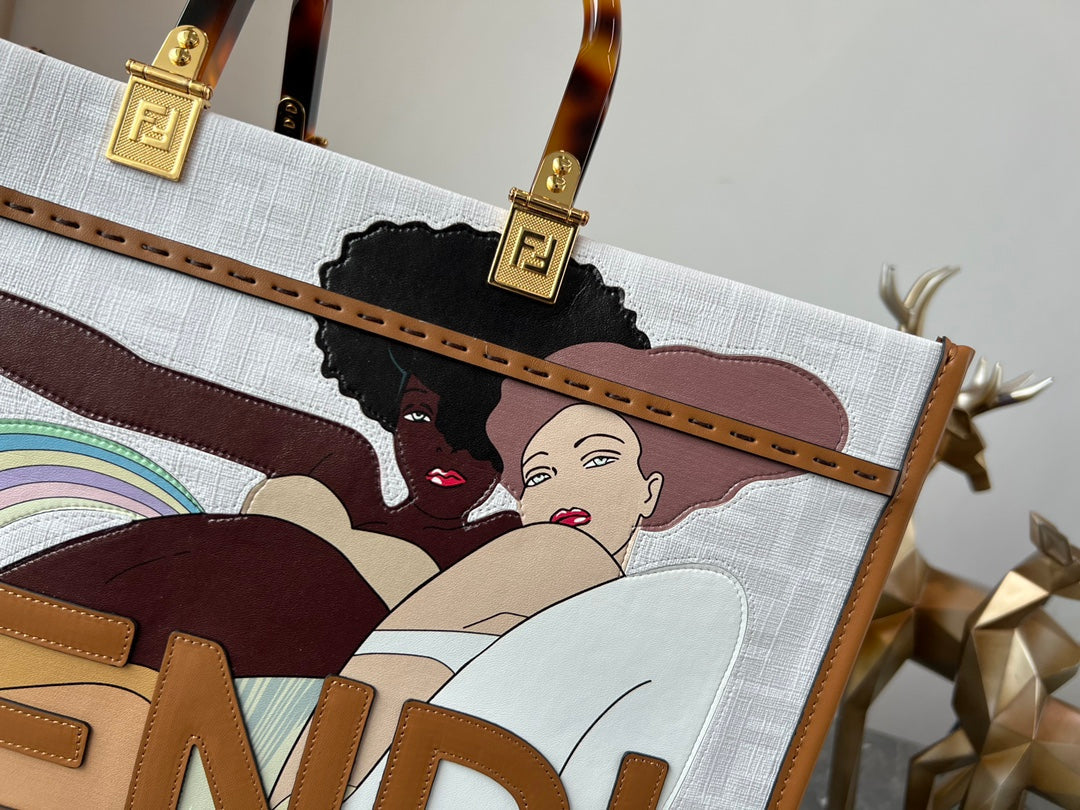 Fendi Sunshine Shopper Meduim Bag - Image 4