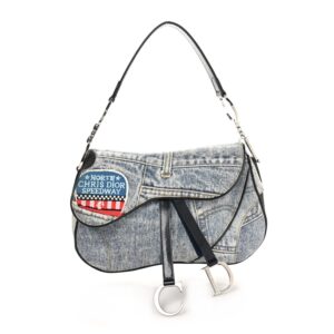 Denim Speedway Double Saddle Bag Blue