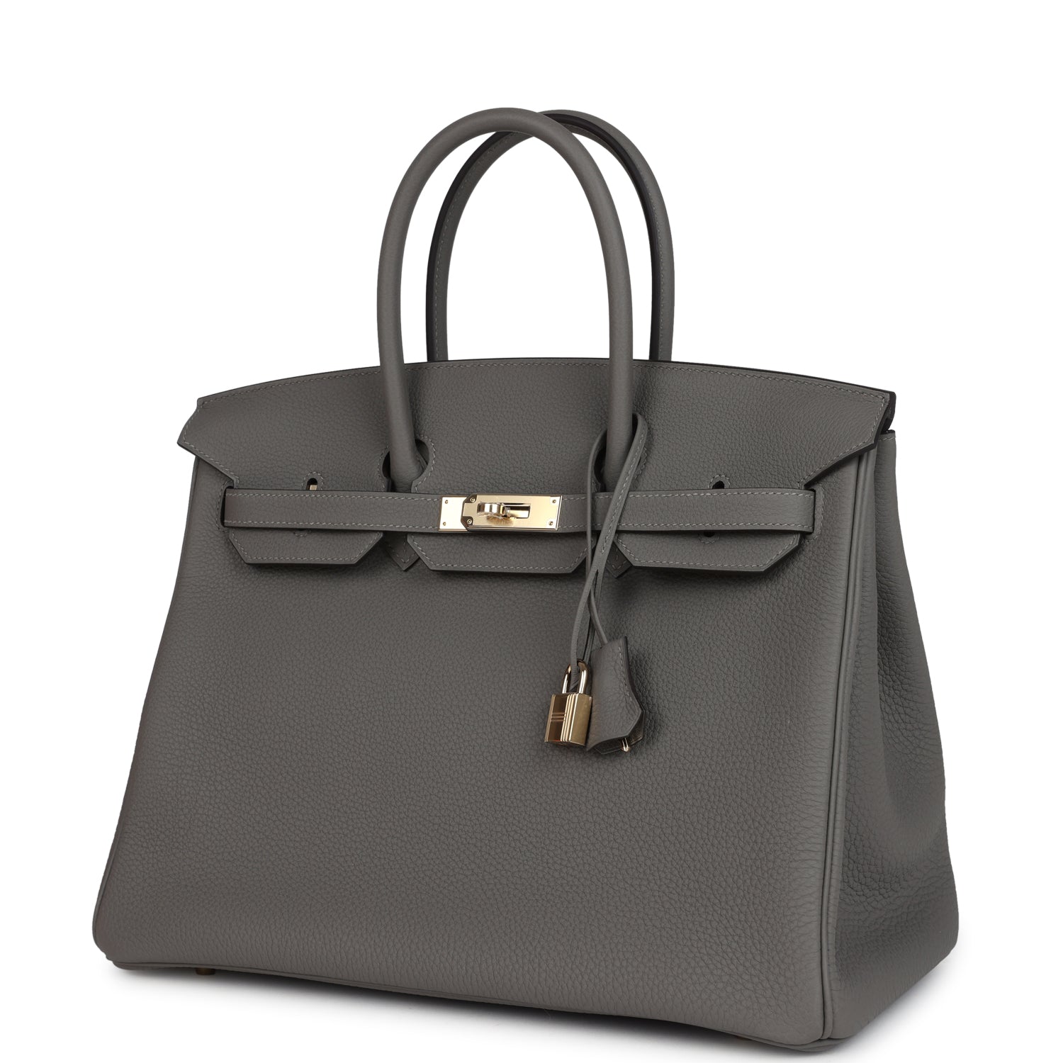 Birkin 30 Handbag Grey Togo with Gold Hardware - Image 3
