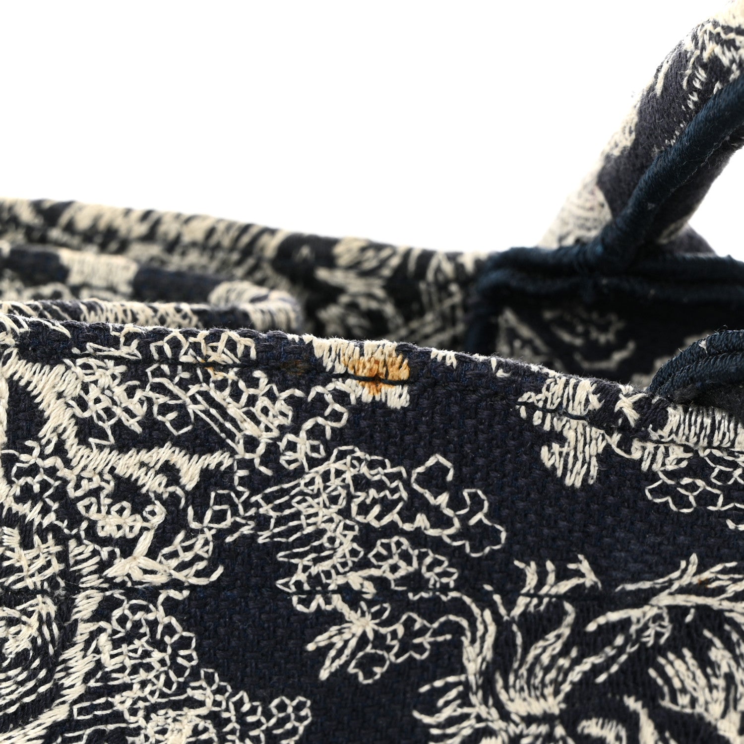 Canvas Embroidered Large Dioriviera Toile De Jouy Reverse Book Tote Blue - Image 9