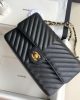 Chanel Classic Chevron Tweed Medium Flap Glod - Image 4