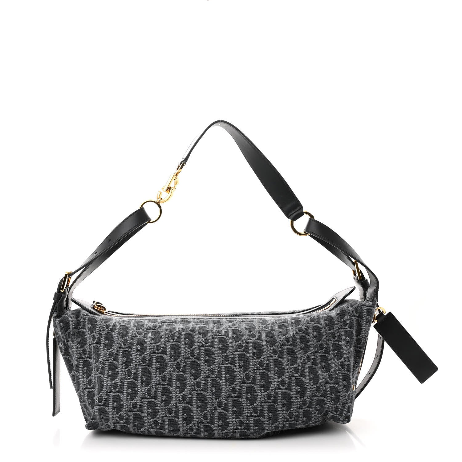 Oblique Denim Medium D-Journey Bag Grey