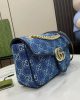 Gucci marmont 26 cm blue denim - Image 7