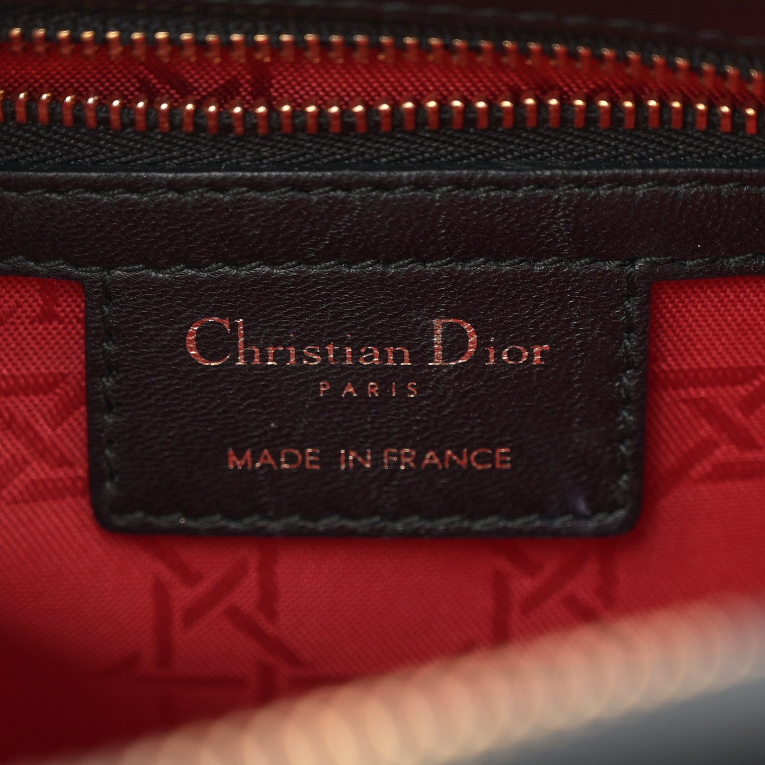 Lambskin Cannage Medium Lady Dior Black - Image 5