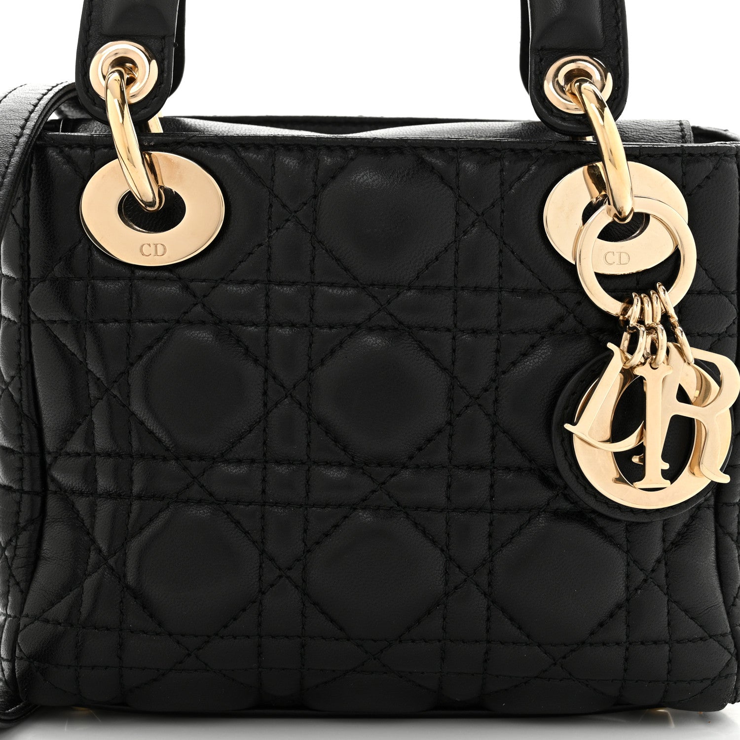 Lambskin Cannage Mini Lady Dior Black - Image 6