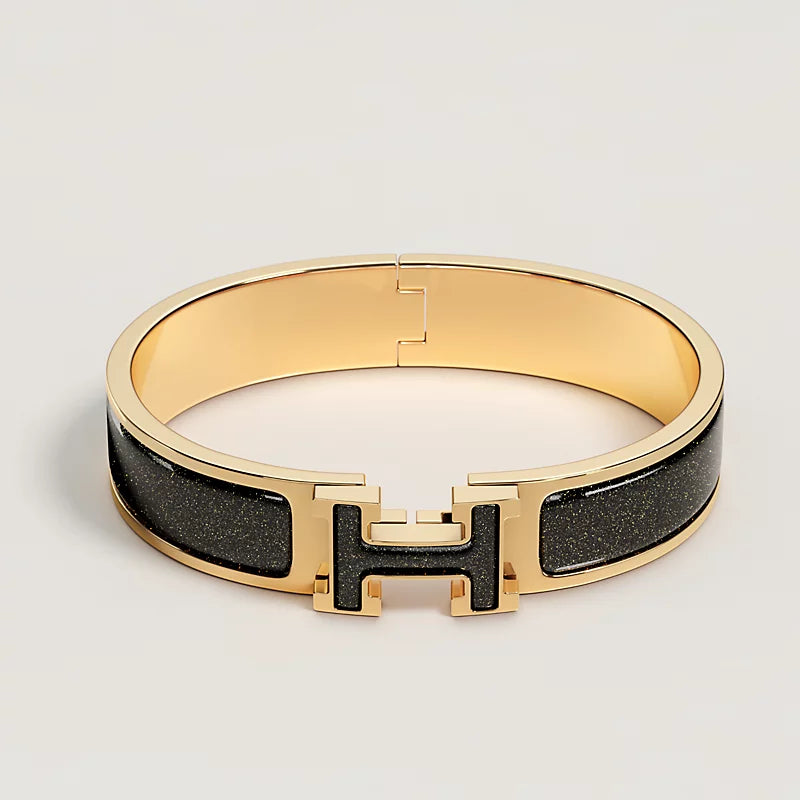Hermes Clic H Glitter bracelet