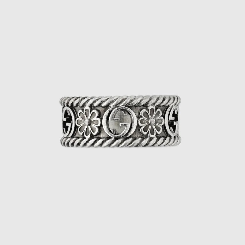 INTERLOCKING SILVER RING - Image 2