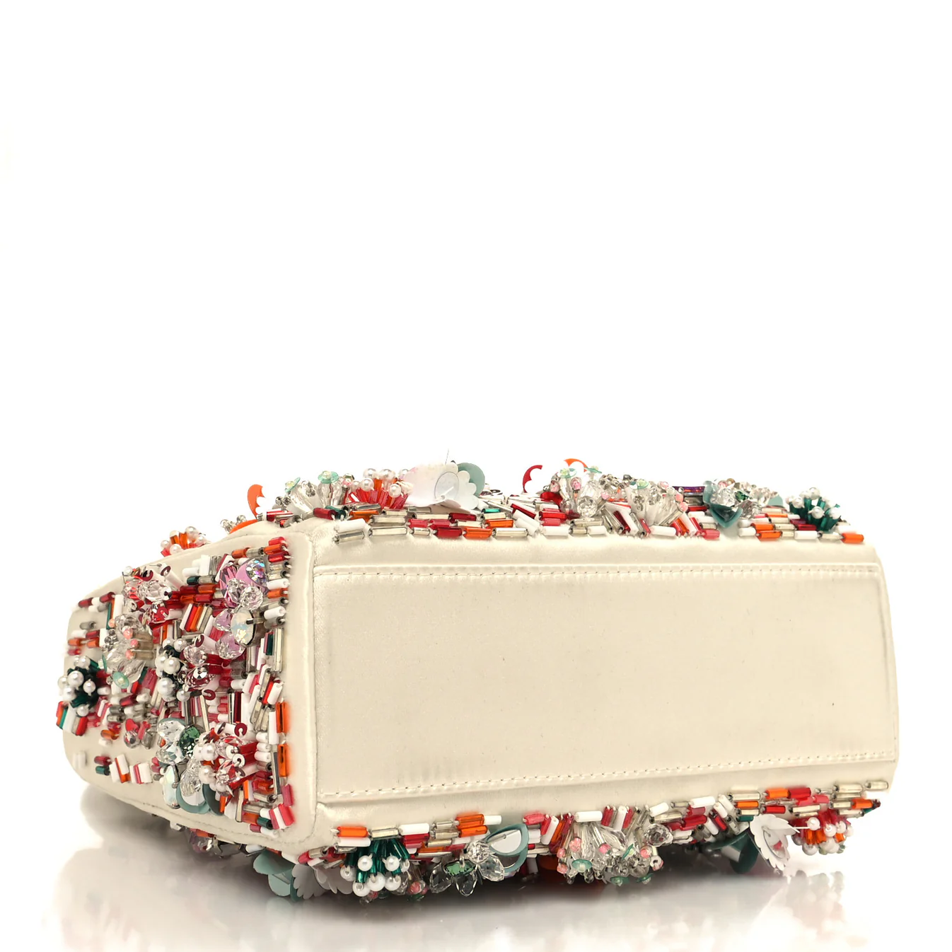 Dior Mini Beaded Embellished Satin Lady Dior - Image 4