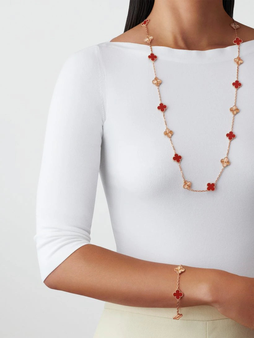 Vintage Alhambra bracelet, 5 motifs - Image 5