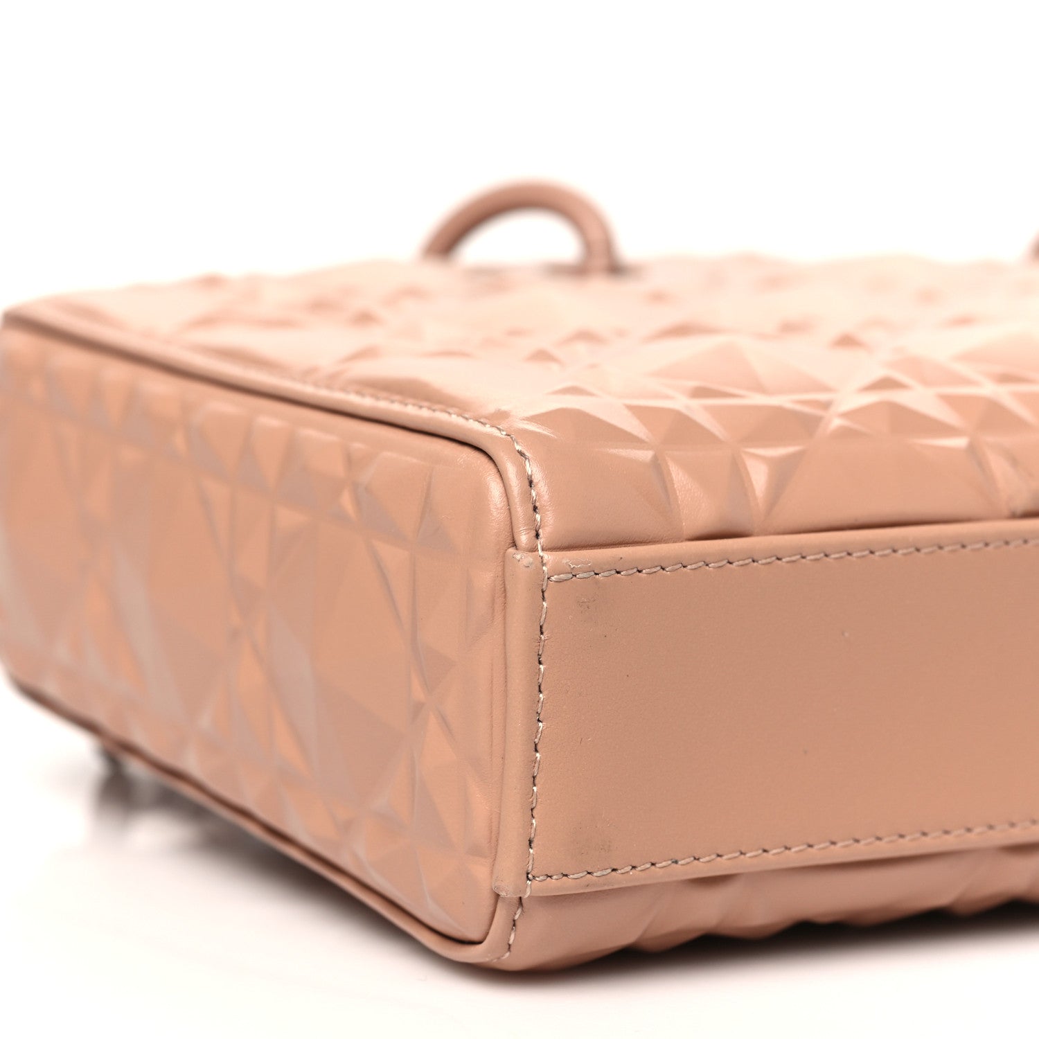 Calfskin Cannage Diamond Medium Lady D-Joy Rose Des Vents - Image 9