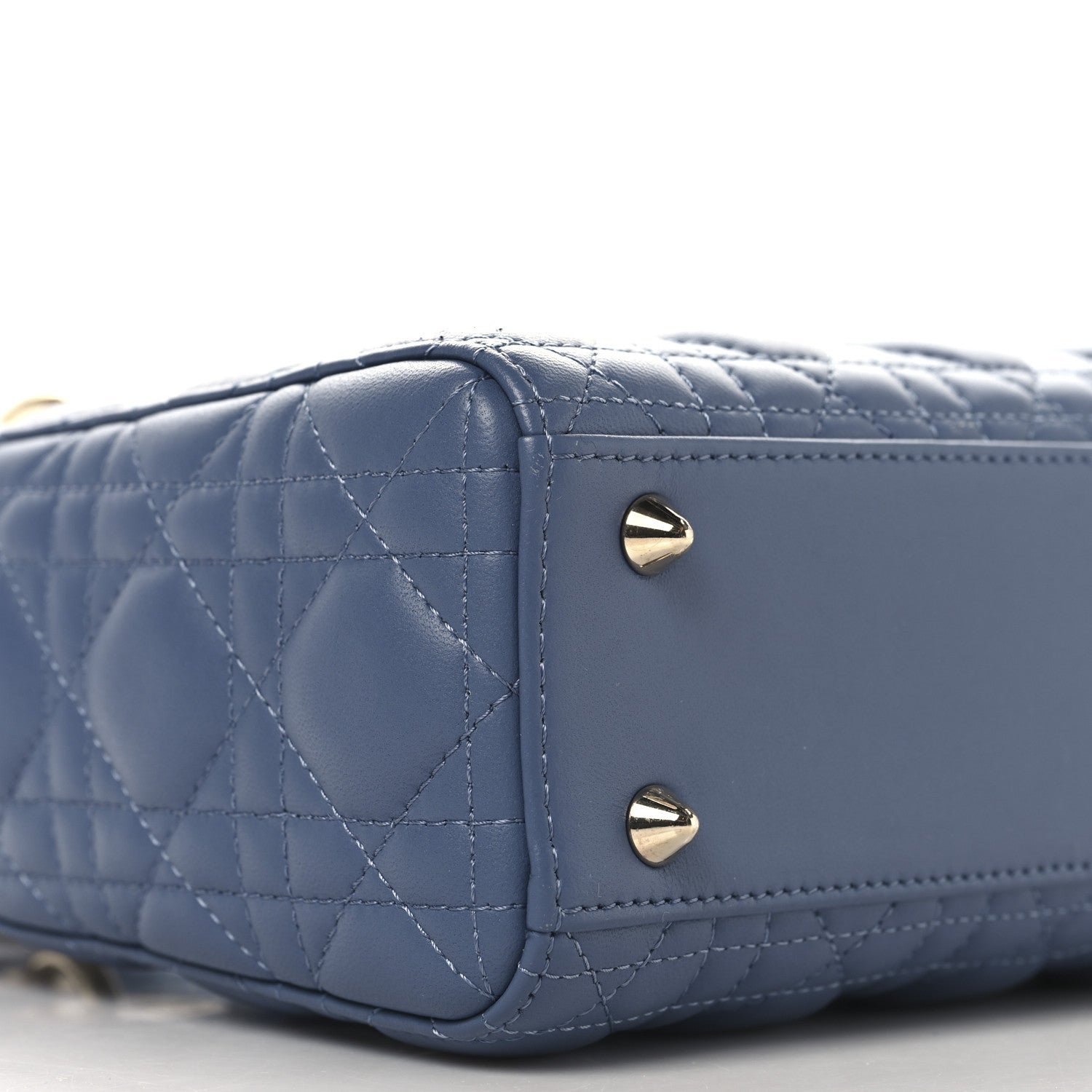 Lambskin Cannage Small My ABCDior Lady Dior Denim Blue - Image 7