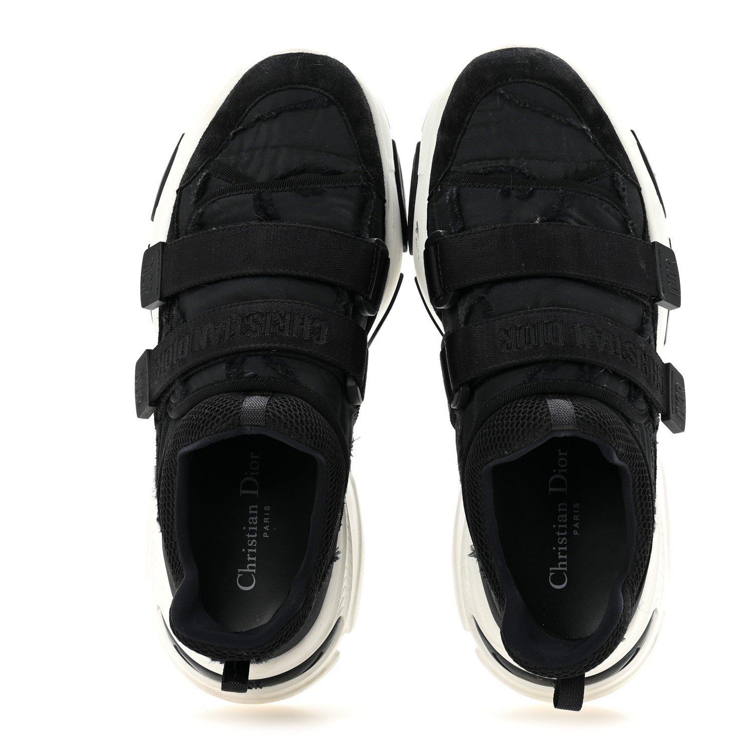 Technical Fabric Nylon Camouflage Womens D-Wander Sneakers 41 Black - Image 2