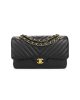 Chanel Classic Chevron Tweed Medium Flap Glod - Image 16