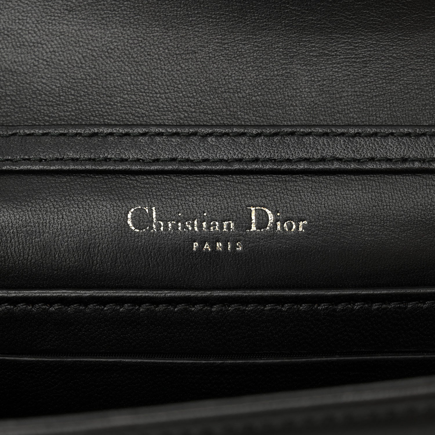 Lambskin Baby Diorama Flap Bag Black - Image 6