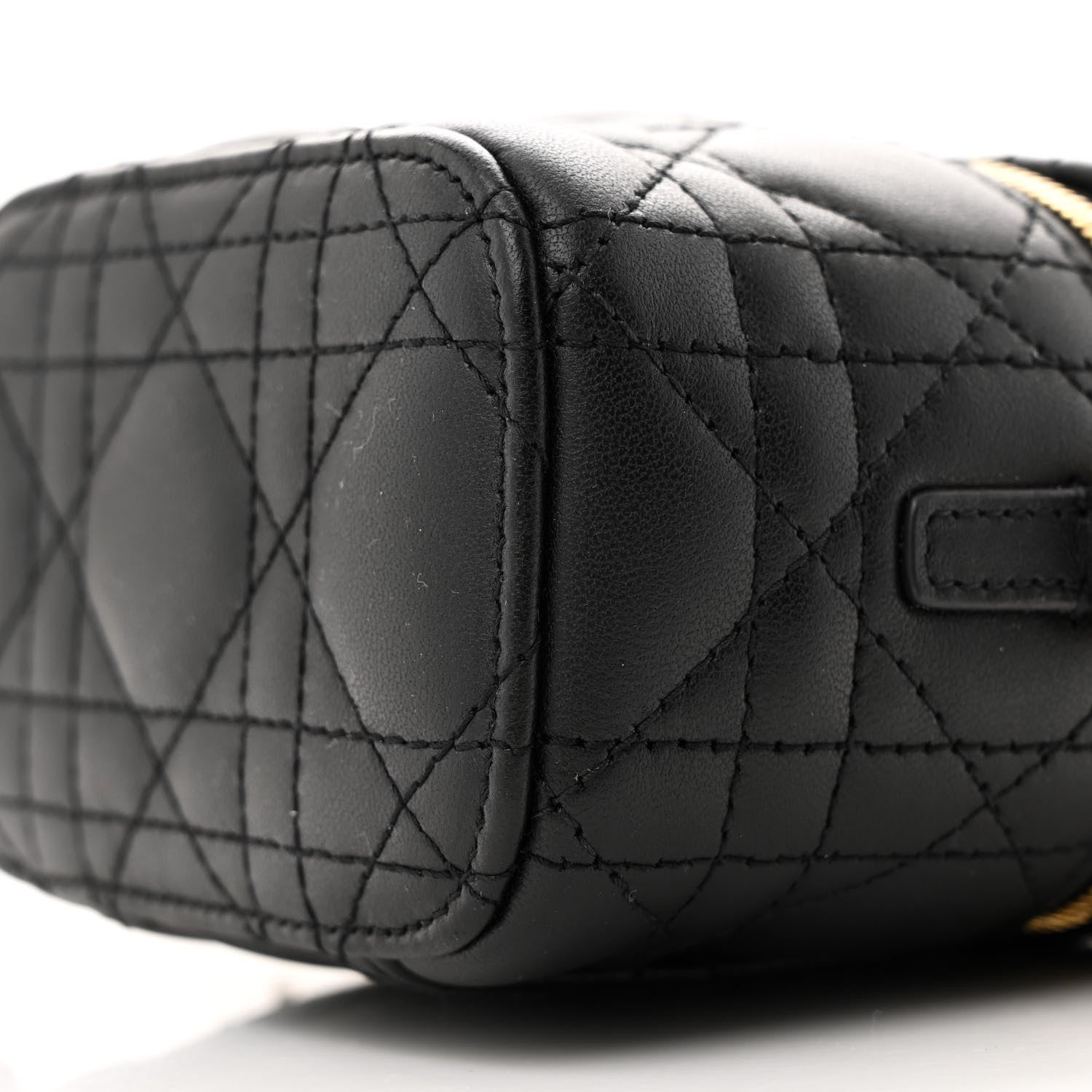 Lambskin Cannage Micro Lady Dior Vanity Case Black - Image 8