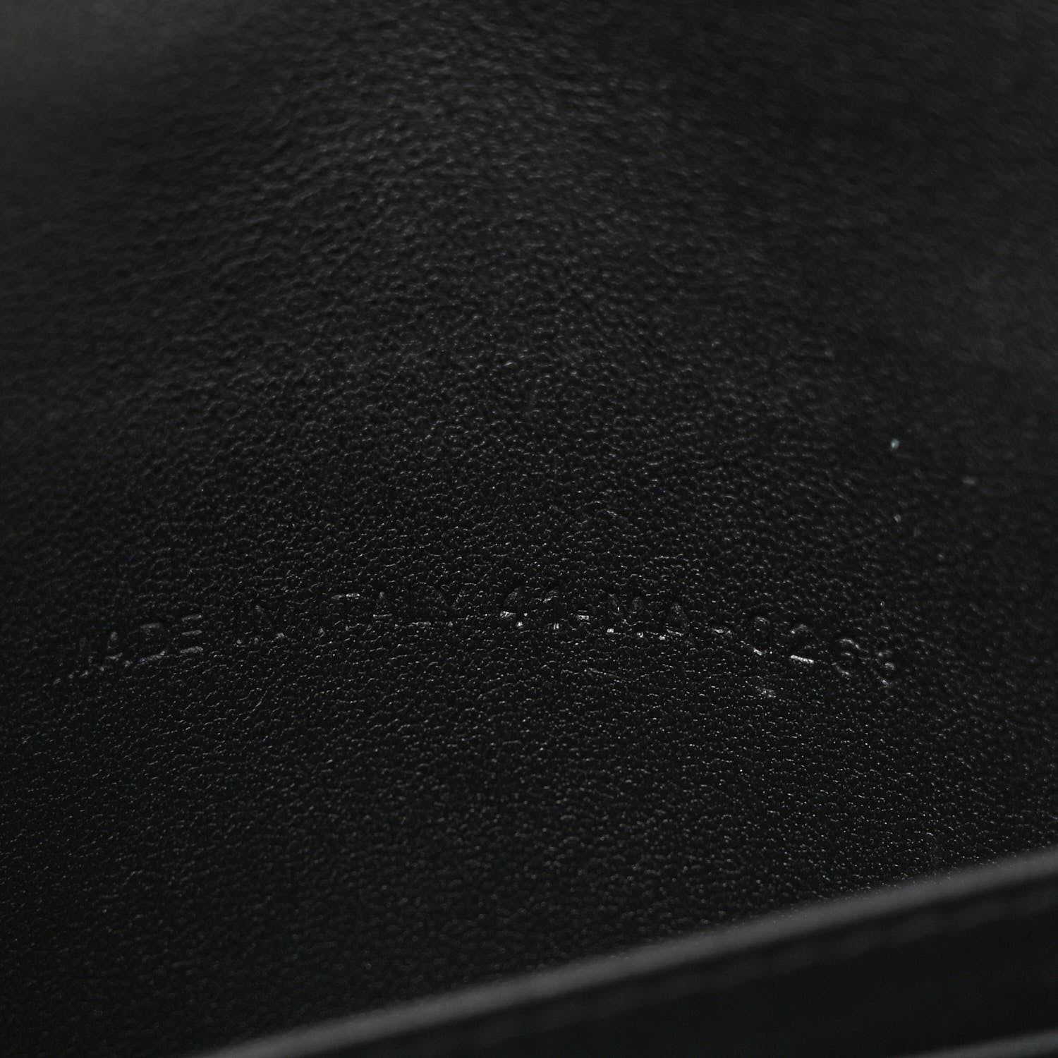 Supple Calfskin Caro Pouch with Chain Black - Image 7